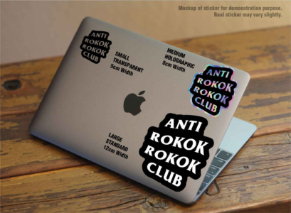 [STICKERS] ANTI ROKOK ROKOK CLUB - Replique Tees