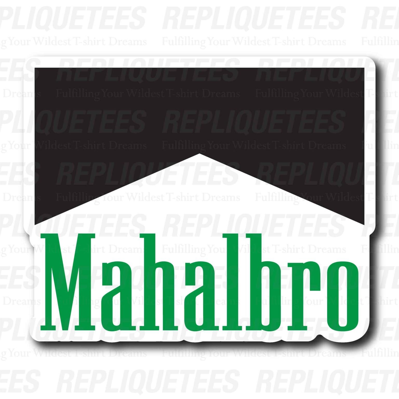 [STICKERS] MAHALBRO - BLACK GREEN - Replique Tees