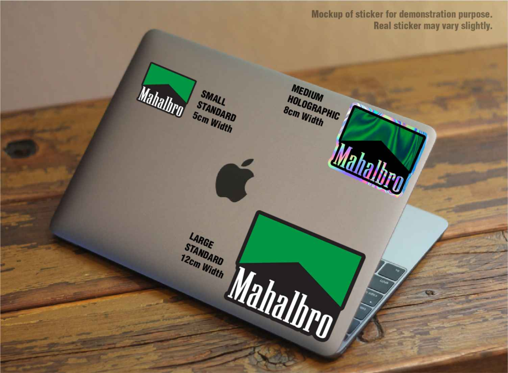 [STICKERS] MAHALBRO - WHITE GREEN - Replique Tees