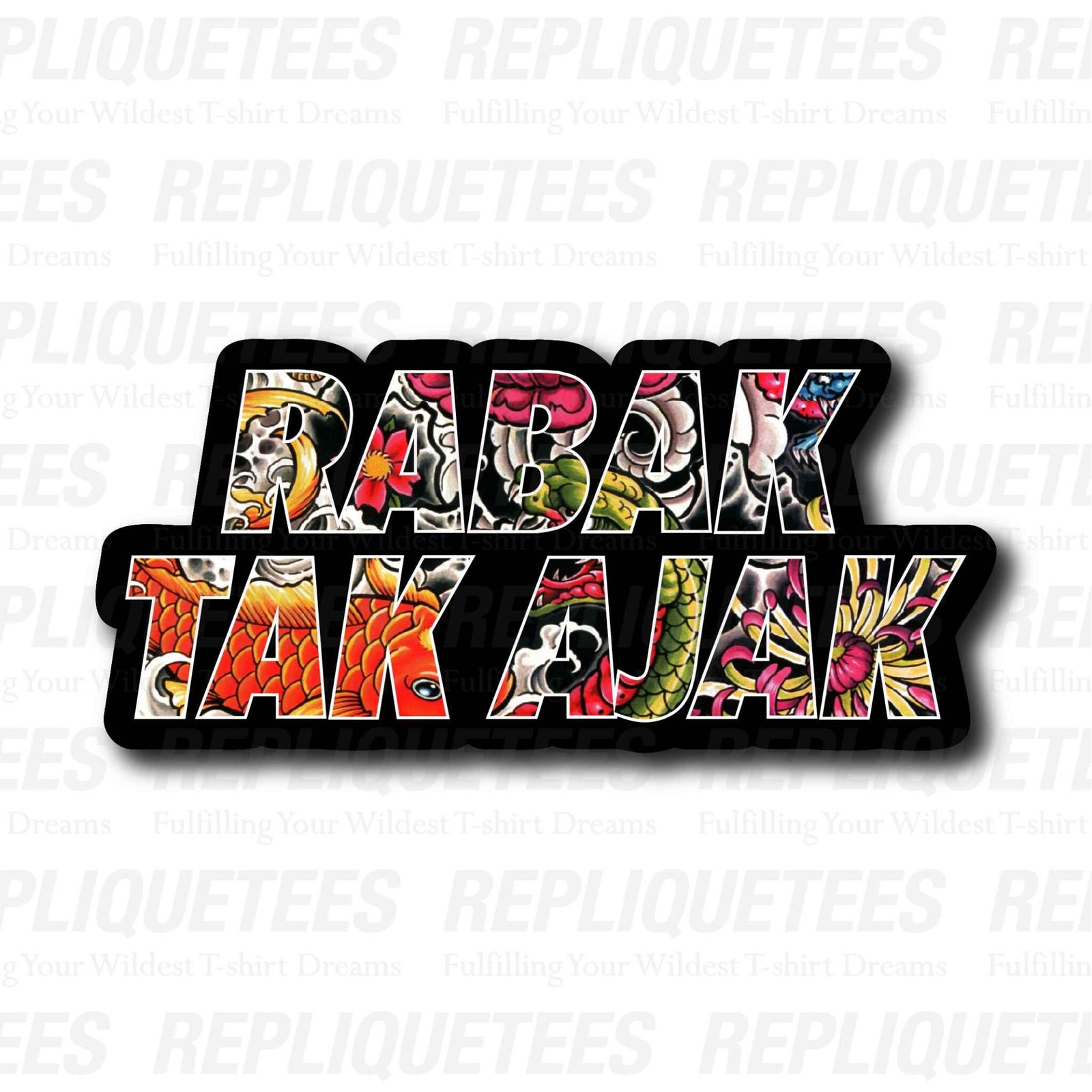 [STICKERS] TATTOO SERIES - RABAK TAK AJAK - Replique Tees