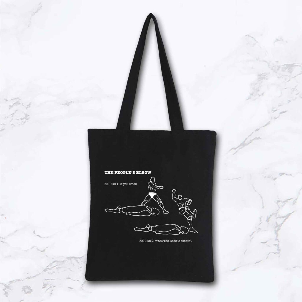 [TOTE BAG] WRESTLING - THE PEOPLE'S ELBOW - Replique Tees